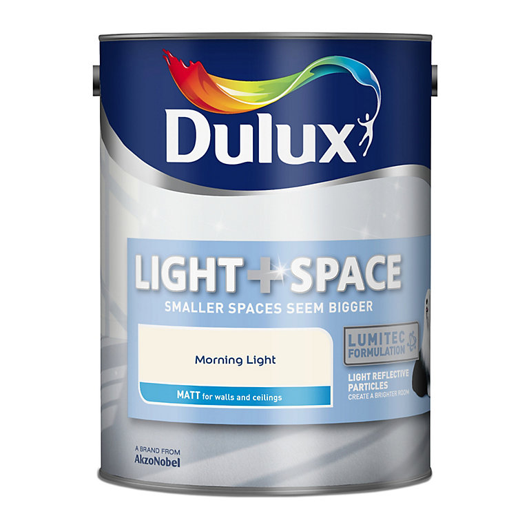 Product image for Dulux Light & space Morning light Matt Emulsion paint, 5L