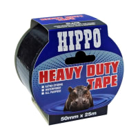 Product image for Hippo Heavy Duty Tape 50m x 50mm Black