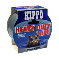 Product image for Hippo Heavy Duty Tape 50m x 50mm Silver