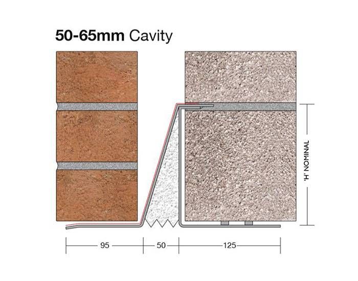Product image for Birtley Extra Heavy Duty Cavity Wall Lintel HDX50/130 750mm