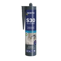 Product image for Bostik S30 Acetoxy Sanitary Silicone Sealant 310ml White