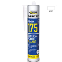 Product image for Everbuild Everflex 175 Premium Universal Acrylic Sealant White 300ml