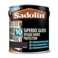 Product image for Sadolin Superdec Paint 2.5L Black Gloss