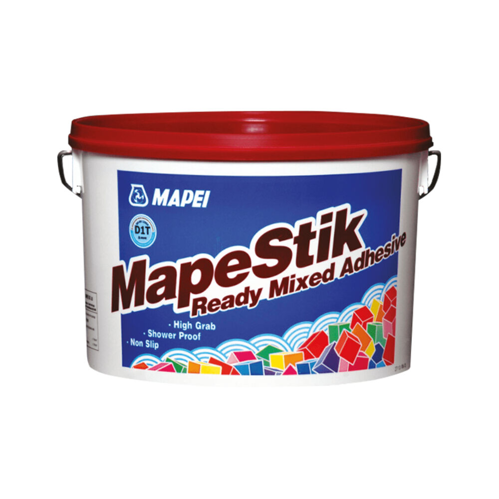 Product image for Mapei Mapestik Ready Mixed Wall Adhesive For Ceramic Tiles 15kg