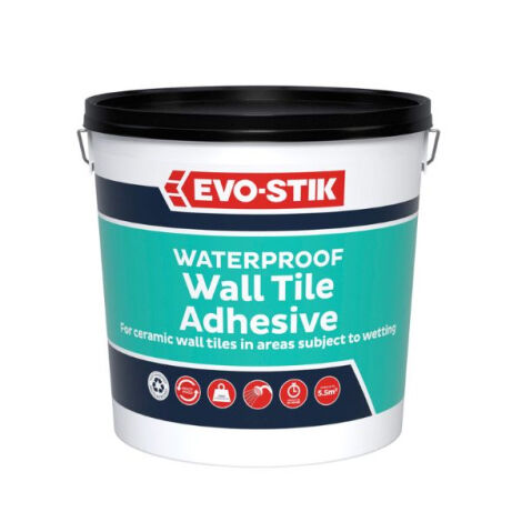 Product image for EVO-STIK Ready Mixed Waterproof Wall Tile Adhesive 5ltr
