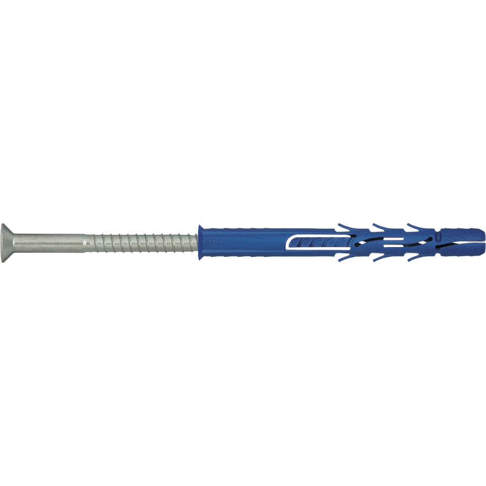 Product image for Rawlplug FF1 Universal Frame Fixing Nylon Countersunk ZP 10x100mm 6pk