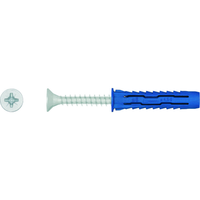 Product image for Rawlplug 4ALL Universal Wall Plug Nylon With Screws 10mm 8pk