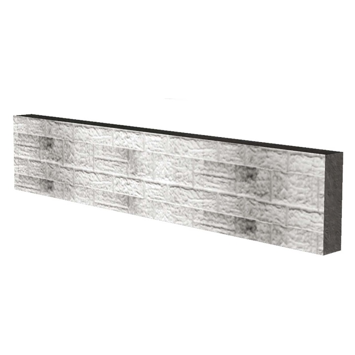 Product image for Concrete Gravel Board. Rock Faced Medium Profile 305mm