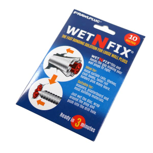 Product image for Rawlplug WET-N-FIX Wall Plug Fast Bond Repair Pads 10pk