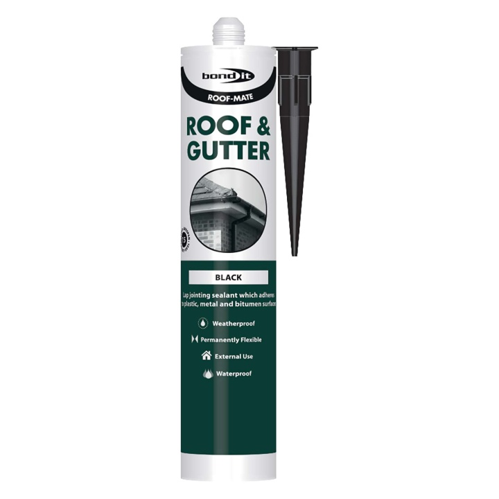 Product image for Bond It Roof & Gutter Sealant Black 300ml