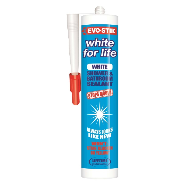 Product image for EVO-STIK White for Life Shower & Bathroom Sealant White 290ml