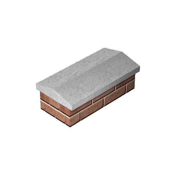 Product image for 6½'' Twice Weathered Concrete Coping 24''