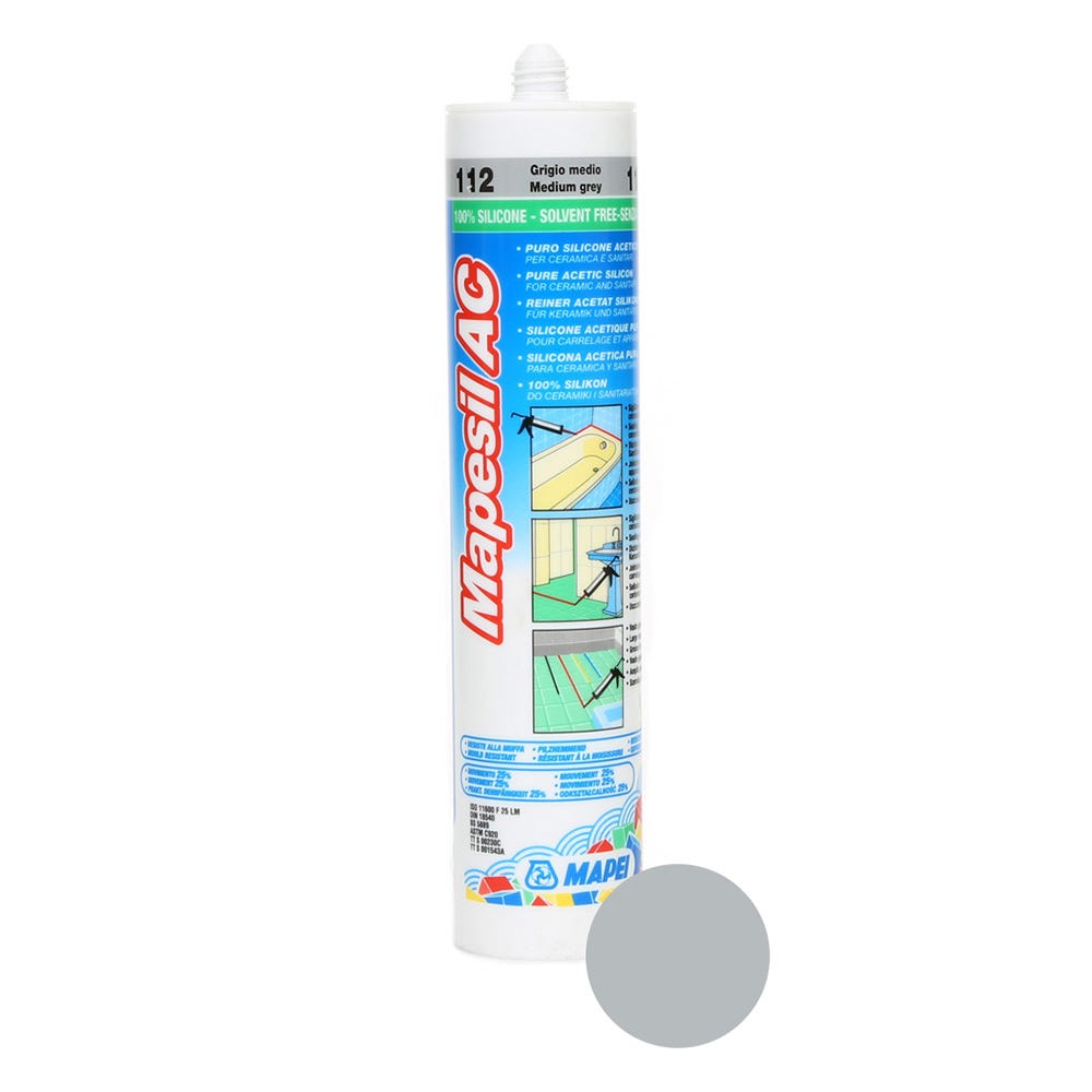Product image for Mapei Mapesil AC Sealant Medium Grey 310ml