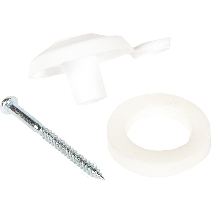 Product image for 16mm Polycarbonate Fixing Buttons With Sealing Washer & Screw Pack of 10