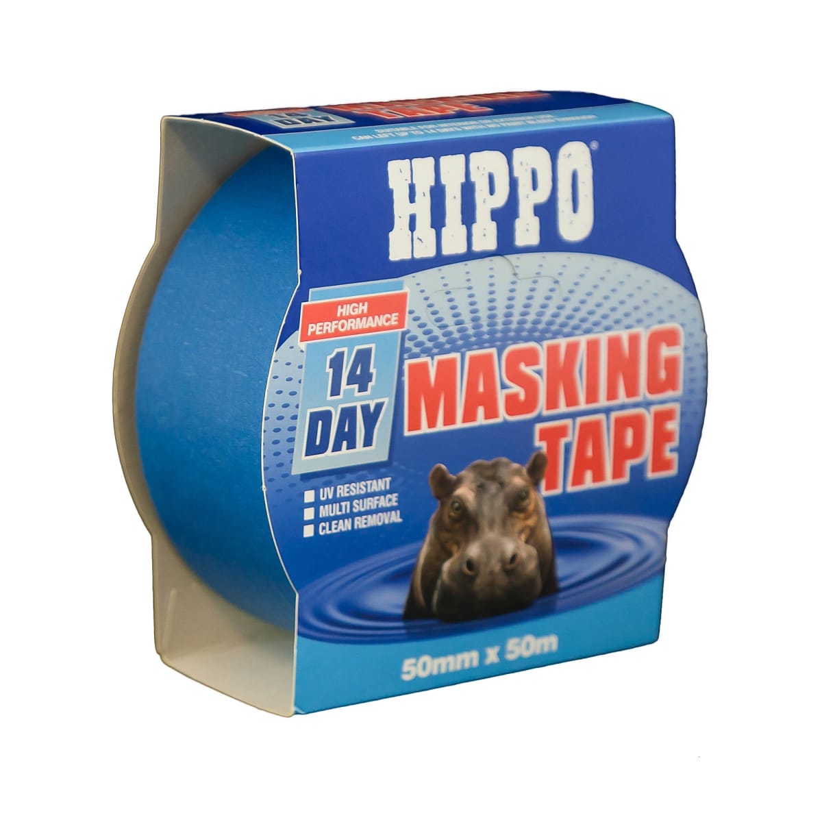 Product image for Hippo 14 Day Masking Tape 50m X 50mm Blue