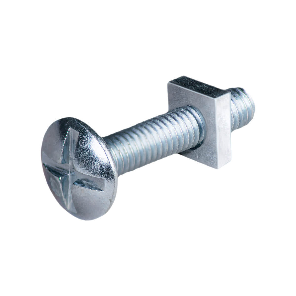Image of Rawlplug Roofing Bolt And Nut 60 X 6mm Bright Zinc Plated Pack Of 25