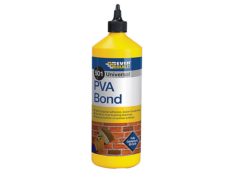 Product image for Everbuild PVA1L 501 Universal PVA Bond 1 litre EVBPVA1L