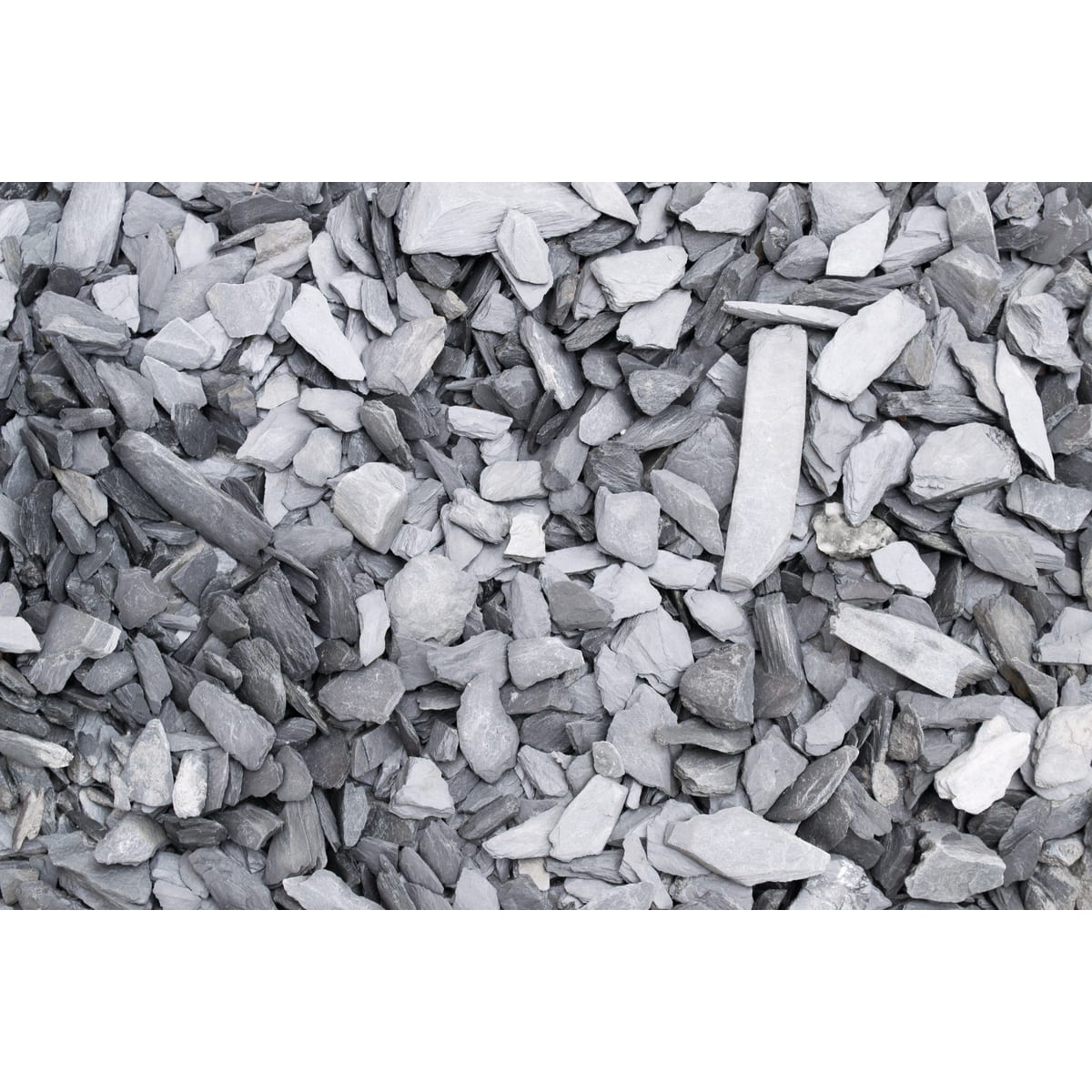 Product image for Decorative Aggregates Blue Slate Chippings 20mm Bulk Bag