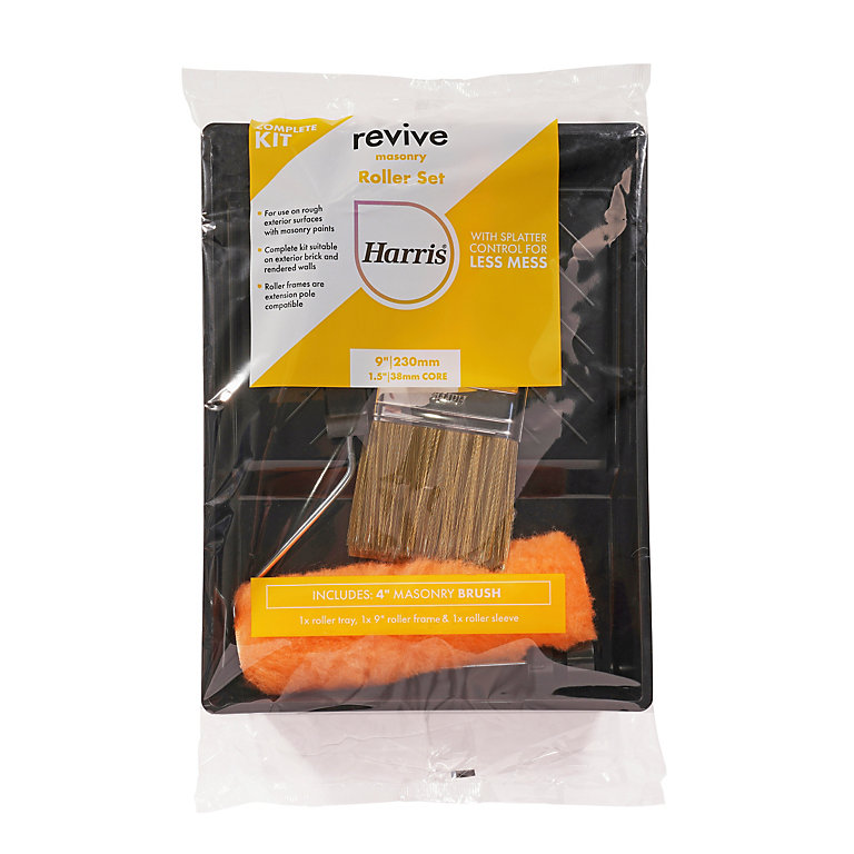 Image of Harris Revive Polyester Long pile Decorating set, 4 pieces