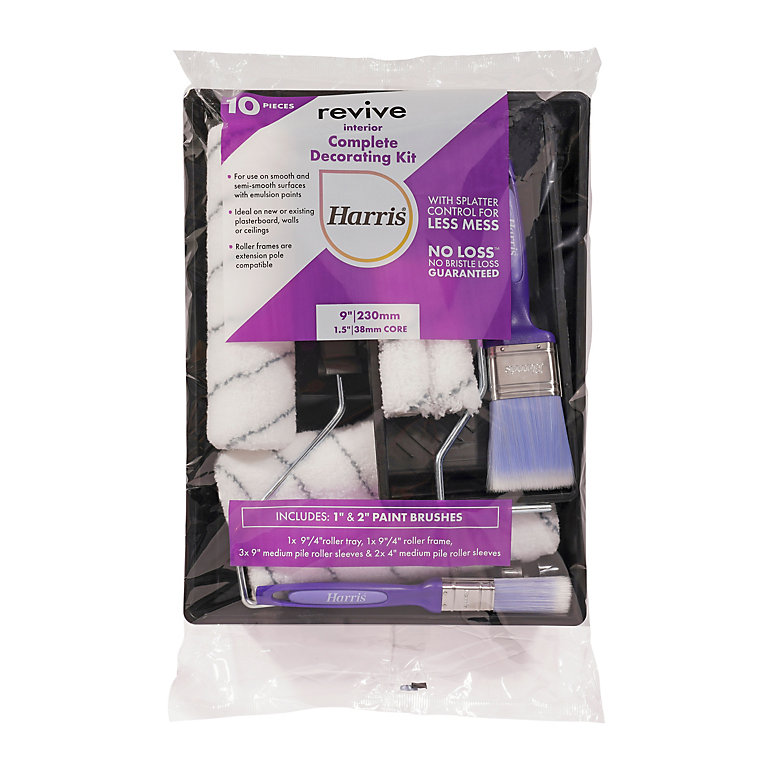 Image of Harris Revive Polyester Medium pile Decorating set, 10 pieces