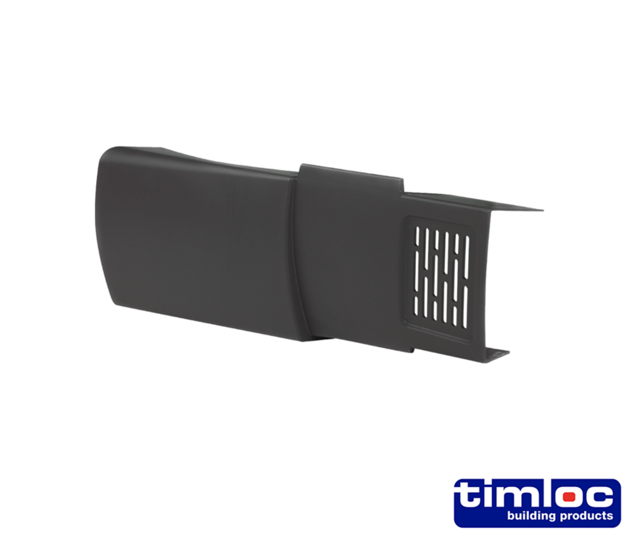 Image of Timloc Dry Fix Verge Right Hand Piece For Profiled Tile Grey