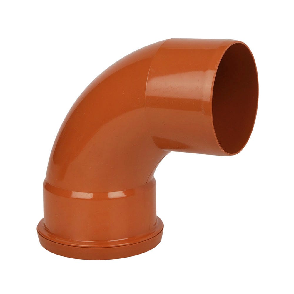 Product image for 110mm FloPlast Underground 87.5° Bend Single Socket