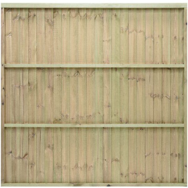 Product image for Featheredge Standard Fence Panel Brown 0.9m