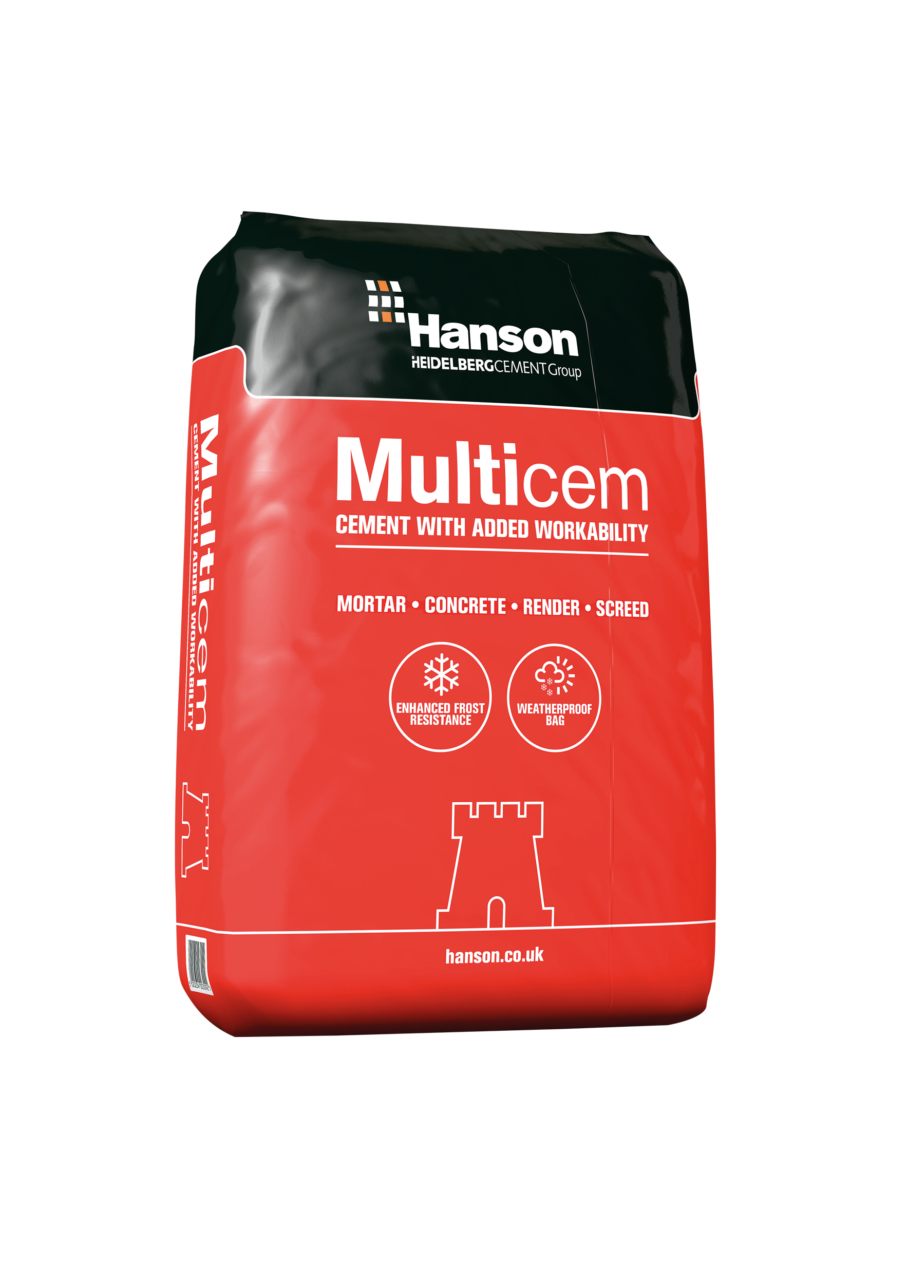 Product image for Hanson Multicem Cement Plastic Bag 25kg