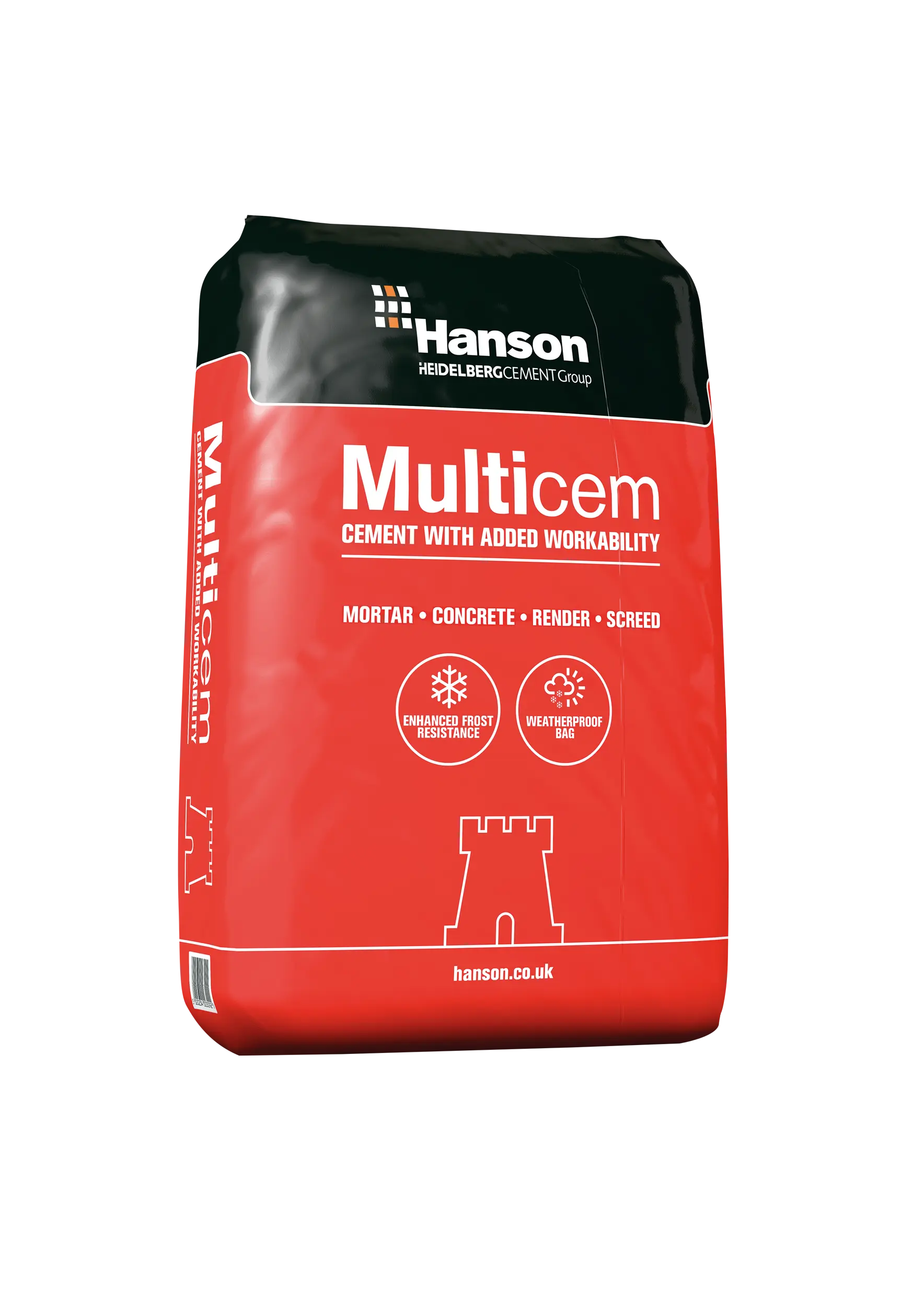 Product image for Hanson Multicem Cement Plastic Bag 25kg