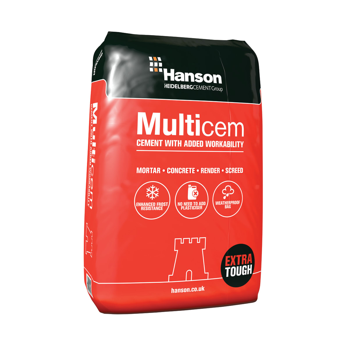 Image of Hanson Multicem Cement Plastic Bag 25kg