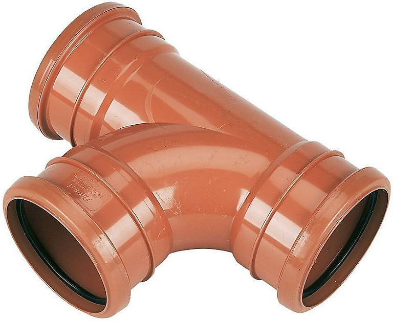 Image of 110mm Underground Tee Y Shape Branch 87.5 Degrees With Triple Socket ug15