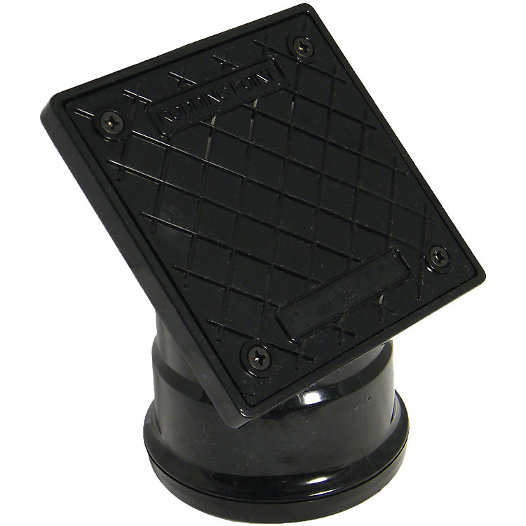 Product image for FloPlast Black Underground drainage Rodding point, (Dia)110mm