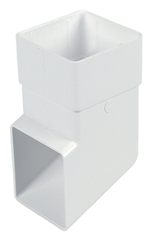 Product image for FloPlast White Square Gutter shoe (L)70mm (Dia)65mm
