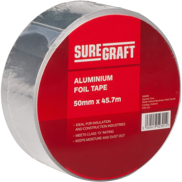 Product image for Suregraft Aluminium Tape Suregraft Aluminium Tape 50mmx45.7m
