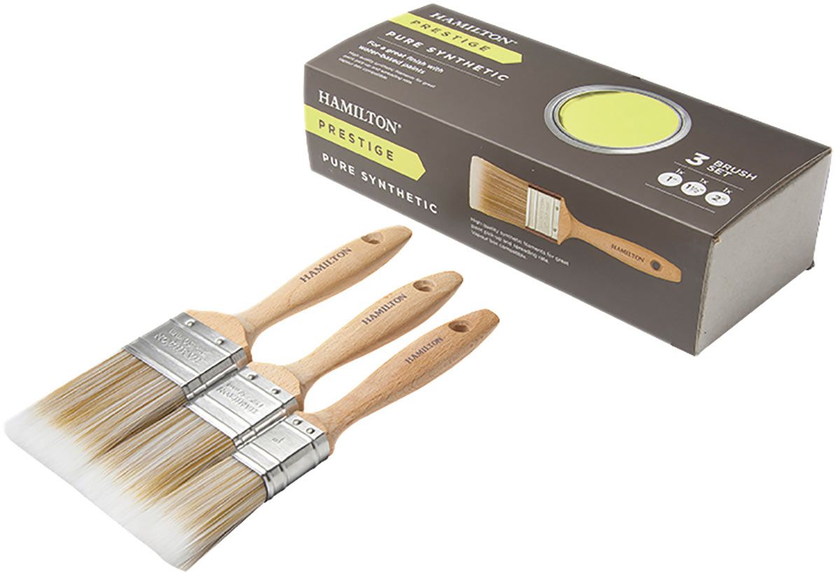 Product image for Hamilton Prestige Pure Synthetic Brush 3pce Set