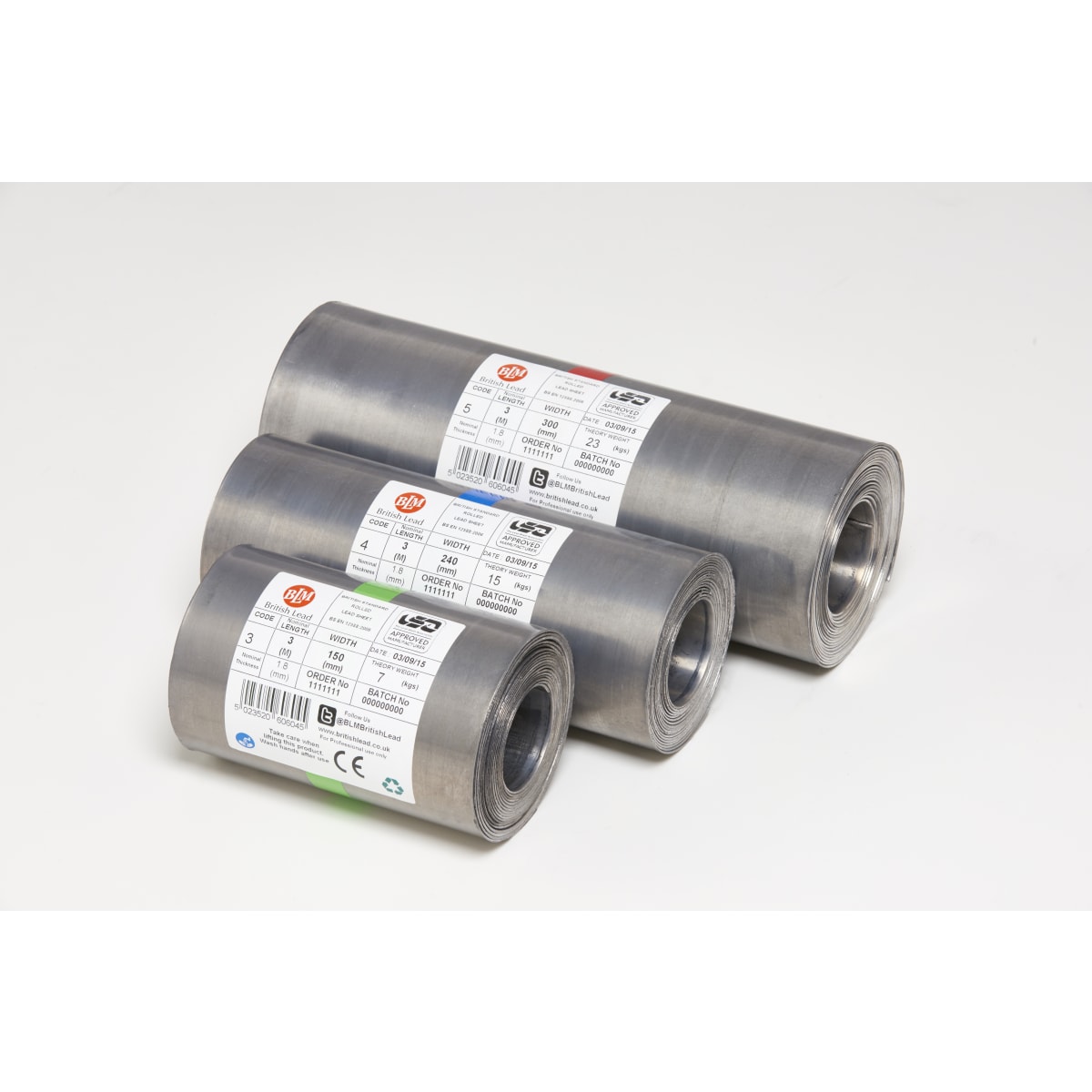 Product image for BLM Lead Flashing Sheet Code 5 6m X 300mm