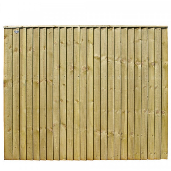 Product image for Featheredge Weston Fence Panel Green 1.83m