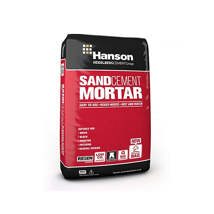 Product image for Hanson Sand Cement Mortar Approx. 20kg Plastic Handy Bag