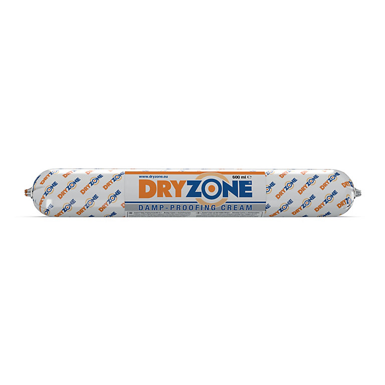 Product image for Dryzone Damp Proofing Cream (DPC) - 600ml - High-strength Injection cream for rising damp treatment. BBA & WTA Approved