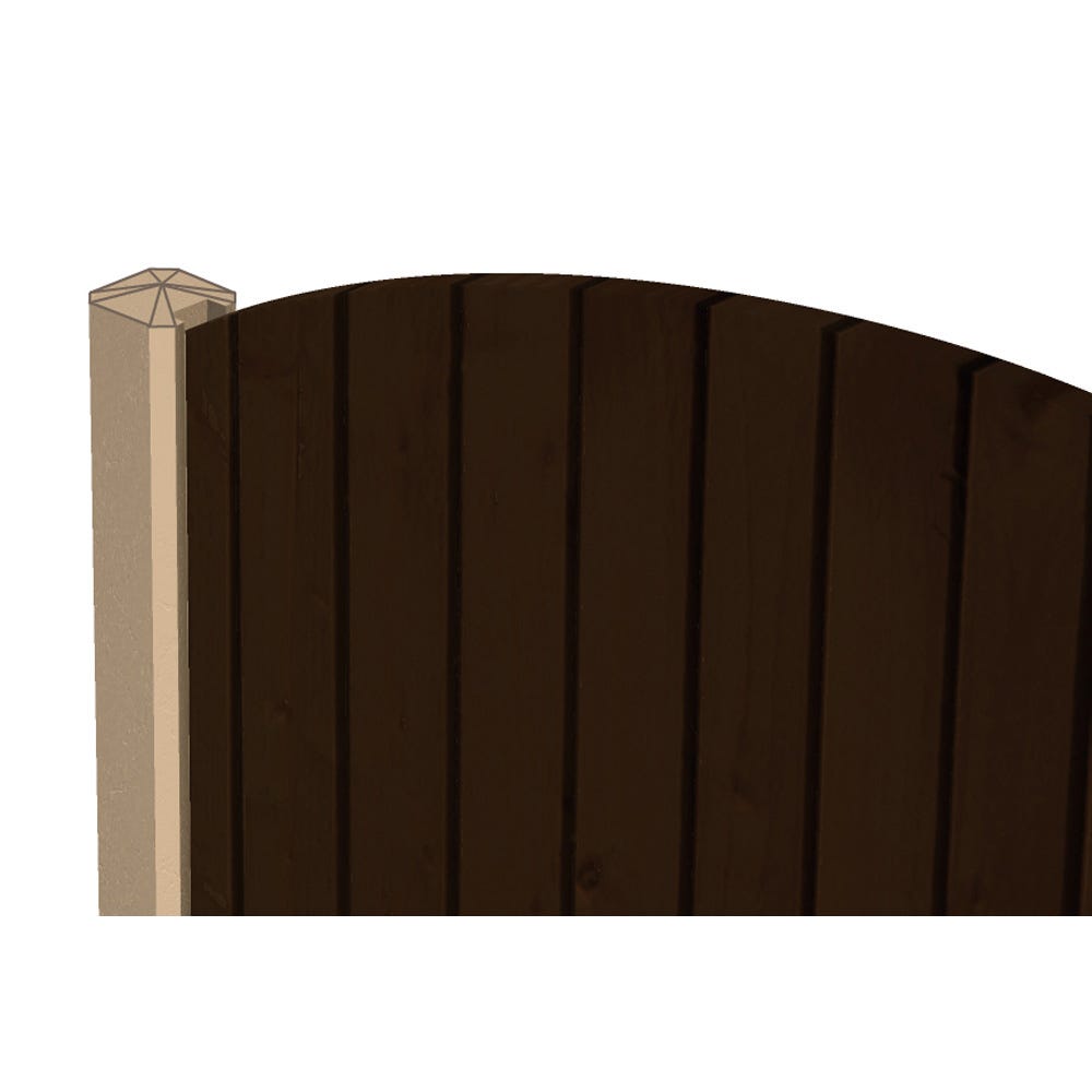 Image of 8' Slotted Concrete End Post 94mm X 109mm X 2440mm