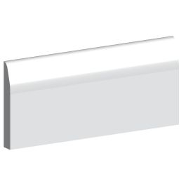 Product image for 18mm x 68mm MDF White Primed Chamfered Architrave 4400mm