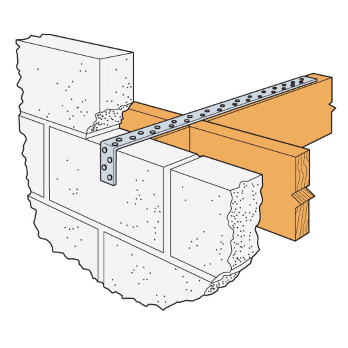 Product image for Simpson Strong-tie Strap Bent (at 100mm) 5 X 1000mm