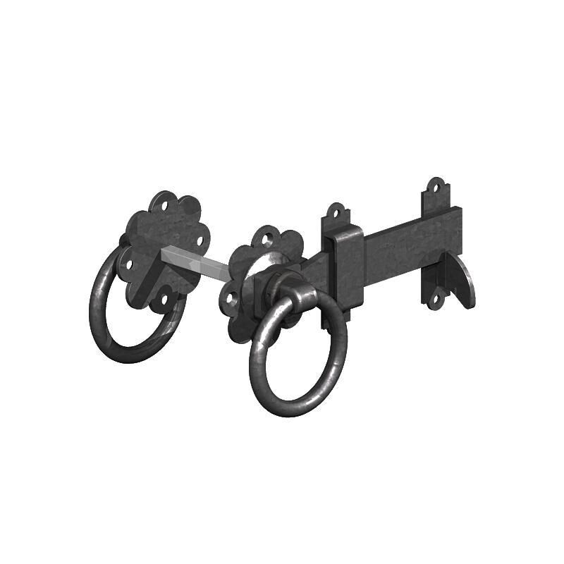 Product image for Ring Gate Catch 150mm Black