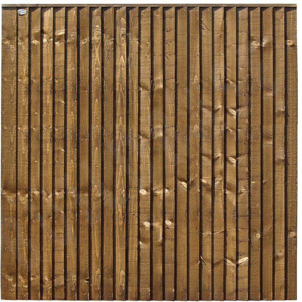 Image of Featheredge Weston Fence Panel Brown 1.83m