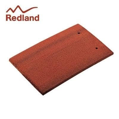 Image of Redland Concrete Plain Eave Tile - Farmhouse Red