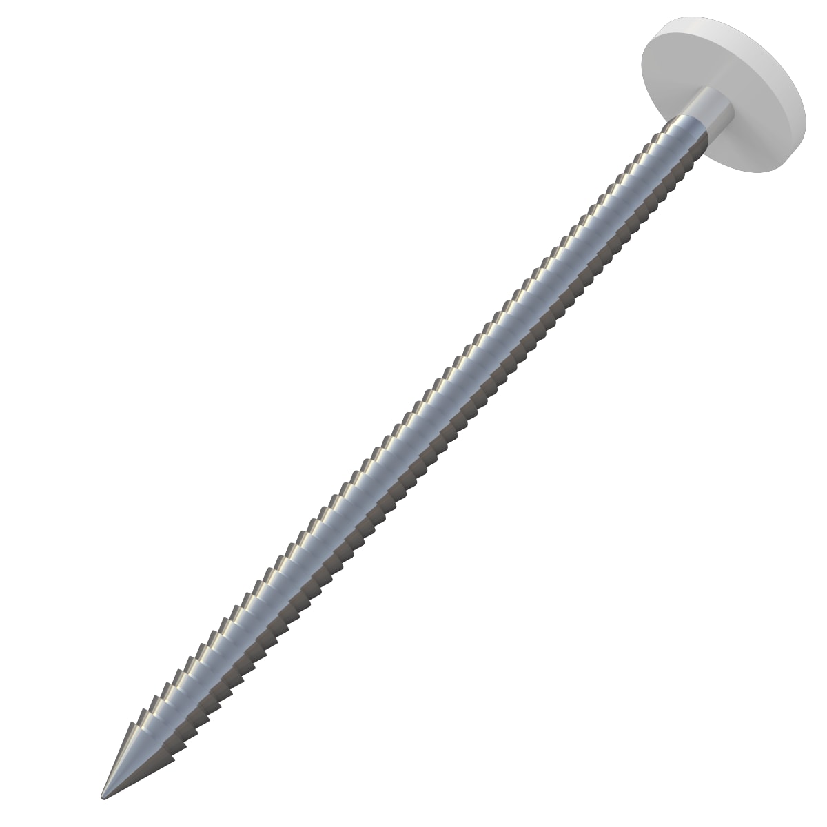 Product image for Freefoam Plastops Plastic Headed Nails 65mm L White Pack Of 100
