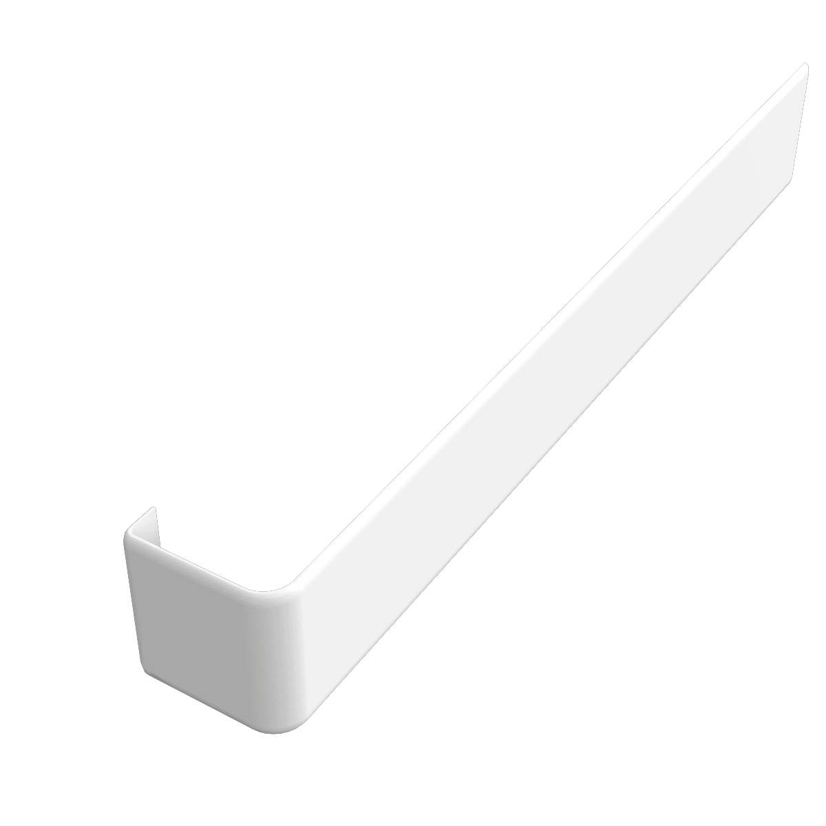 Product image for Freefoam Square Leg Fascia Board Joiner 300mm L White Pack Of 10
