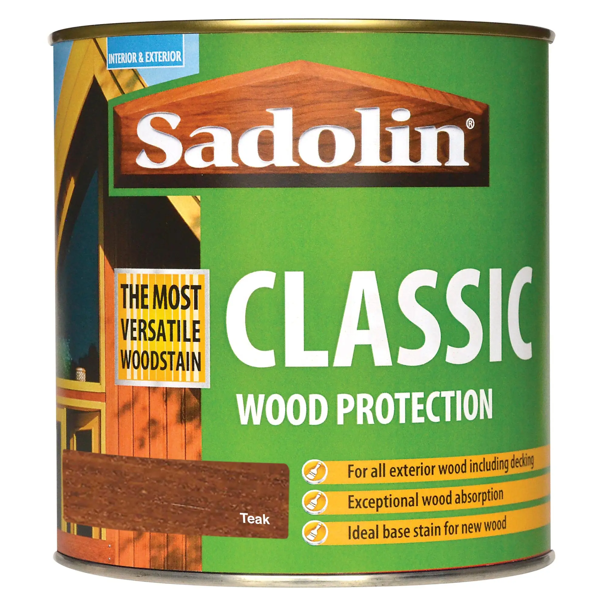 Image of Sadolin Classic Wood Protection 1 Litre Teak