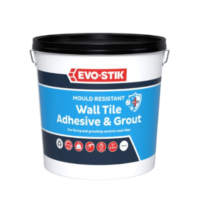 Product image for Mould Resistant Wall Tile Adhesive and Grout x 2.5 Litre (White)
