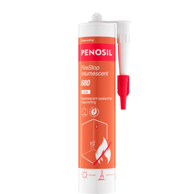 Product image for Penosil Fire Stop Intumescent Sealant 680 - White x 300ml (Box of 24)
